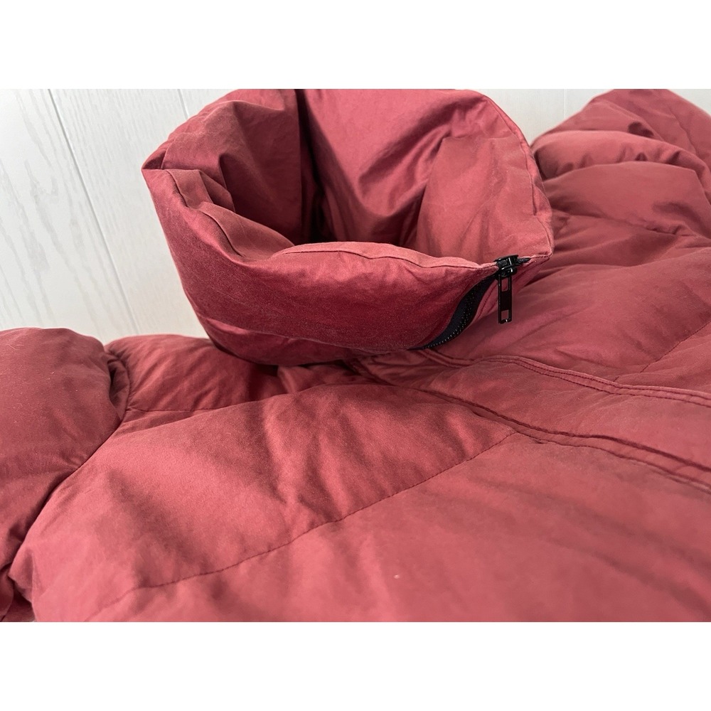 Vintage 80's Frostline Kit Quilted Goose Down Puffer Women's SM Sienna Red Coat - Picture 13 of 16